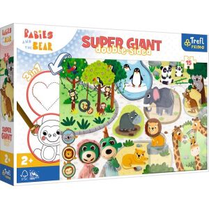 PUZZLE 15EL TREFL GIANT BOBASKI W ZOO PUD 132696259 - Puzzle i układanki