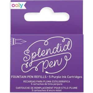 Kiváló utántöltő tollokhoz - lila tinta, 5 db-os készlet