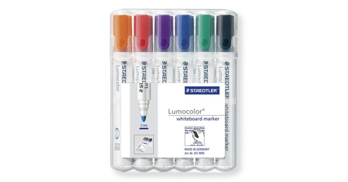 Marker Lumocolor do białych tablic 6 kolorów 138956914