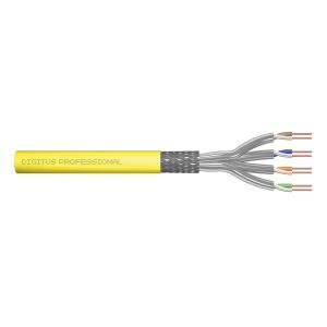 Kabel teleinformatyczny S/FTP kat.7A LS0H drut żółty Dca DK-1743-A-VH-1 /100m/ 132707106 - Kabel UTP