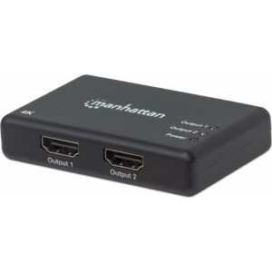 Manhattan Manhattan 4K 2-Port HDMI-Splitter 4K@30Hz Netzteil schwarz 132709372 - Koncentrator HDMI