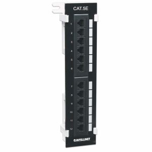 INTELLINET Patchpanel 12-Port Cat5e UTP Wandmontage sw 132714552 - Intellinet