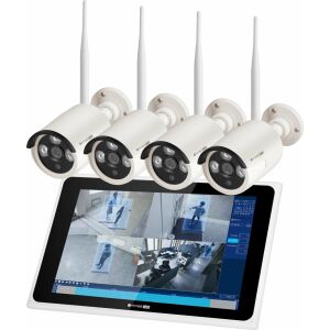 Zestaw do monitoringu WiFi Kruger&amp;Matz Connect C210 Tuya 132715092 - Kamera bezpieczeństwa, dzwonek do drzwi, dzwonek do drzwi i Bezpieczny sejf