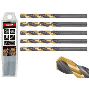 Wiertło czarno-złote do metalu HSS 9.00mm (5/50/500) 132715116 - Wiertło