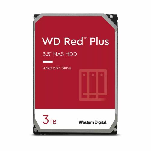 WD Red Plus 3TB SATA 6Gb/s 3.5 inch 258MB cache intern HDD în vrac 132721904