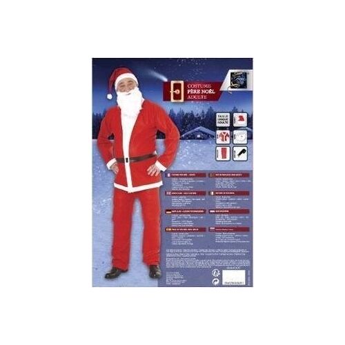 Fééric Lights and Christmas Strój Świętego Mikołaja dla dorosłych, kostium XMAS, 5 elementów 132725445