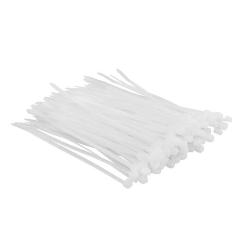 2.5 x 100 mm-es kábelkötegelők, 100 db - Fehér kábelkötegelők - Kábelkötegelő