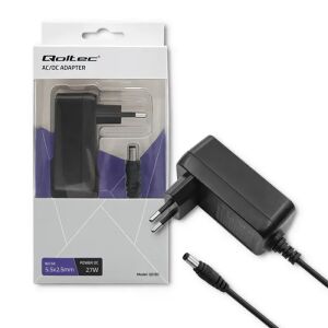 Qoltec Plug tápegység 27W | 9V | 3A | 5,5* 2,5