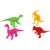 Kicsi műanyag dinoszaurusz figurák, válogatott színek