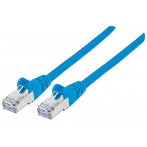 INTELLINET Patchkabel Cat6A CU S/FTP LSZH 0.50m blau 132729887 - FTP-Kabel