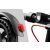 Közelkép a Rebel Fast Wheels Pro elektromos roller hátsó lámpájáról és a kormány lámpájáról