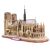 Dokončené 3D puzzle Cubicfun Notre Dame de Paris, celkový pohľad