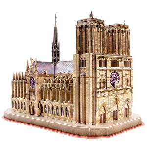 Cubicfun Notre Dame de Paris Puzzle 3D Notre Dame de Paris, szczegółowy model architektoniczny - CubicFun