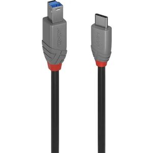 Kabel USB Lindy USB-C - USB-B 3 m Czarny (36668) 132746024 - Kabel USB