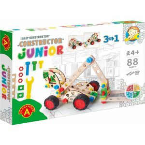 Constructor Junior játék - Villás targonca, 3 az 1-ben, 88 darab, STEM játék, 4+