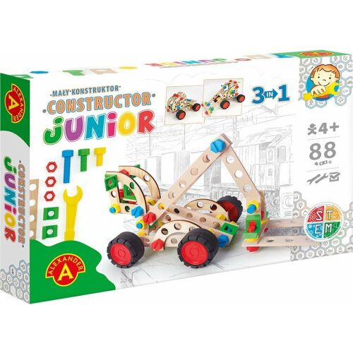 Constructor Junior játék - Villás targonca, 3 az 1-ben, 88 darab, STEM játék, 4+ 132746403