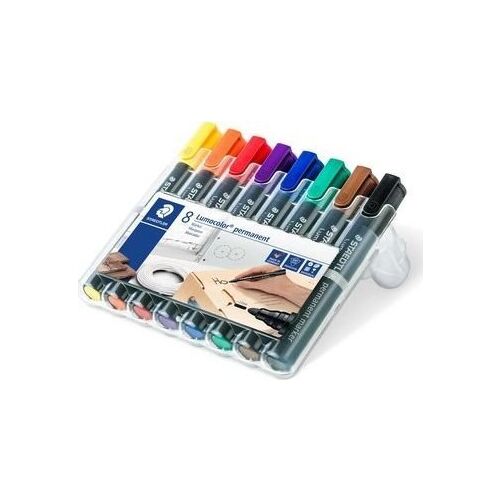 STAEDTLER Marker Lumocolor perm 8St Box
