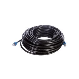 Czarny 20m Kabel Patchowy Cat6 U/UTP Zewnętrzny - Kable i akcesoria