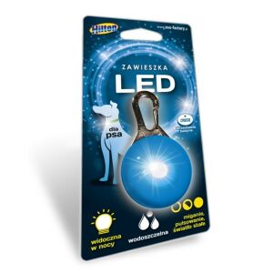 HILTON LED Zawieszka Silikonowa 2,0x3,1x5,5cm dla psa 132759324 - Obroża dla zwierząt
