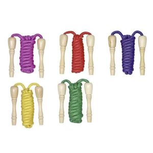 Goki Springseil mit Holzgriffen, verschiedene Farben - Springseile