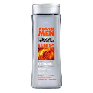 Joanna Power Men Żel pod prysznic Czarny Pieprz i Guarana 300ml 132760034 - Łazienka