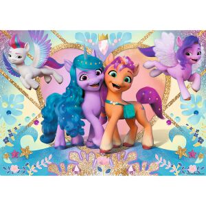 My Little Pony Glitzer Puzzle 100 Teile, mit glänzenden Ponys - Puzzle & Rätsel