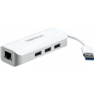 HUB USB TRENDnet 1x RJ-45  + 3x USB-A 3.0 (TU3-ETGH3) 132767251 - Artykuły techniczne i elektronika