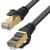 Unitek C1897BK-1M lapos Cat7 Ethernet patch kábel, 1 méter, fekete