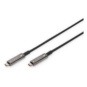 DIGITUS csatlakozókábel Hibrid AOC USB 3.1 C/C típusú USB 4K 60Hz 20m 132768343 - USB kábel