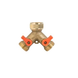 ALAMS TEE GW3/4" x 2 GZ3/4" supape cu bila 132771046 - Accesorii irigare