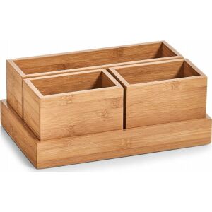 Zeller Tárolóedények, szervezők, 100% bambusz - 4 darab készletben, ZELLER