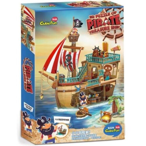 Cubicfun Puzzle 3D Nava pirat cu comoara P832