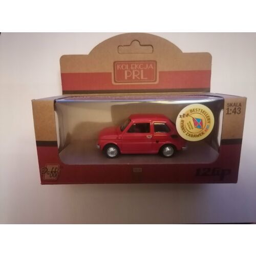 Gyűjtemény PRL Fiat 126p piros 132786175