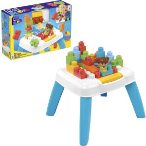 Măsuță de construit și învățat Mega Bloks cu blocuri, set de joacă pentru copii mici - Jocuri de constructie - Lego