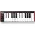 Draufsicht der AKAI LPK25 MKII Mini USB MIDI Keyboard Controller