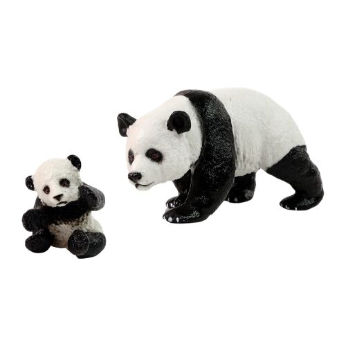 Panda figura szett fiatal pandával
