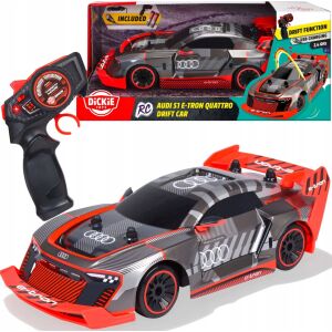 Dickie Toys RC Audi S1 E-Tron Quattro Drift Car z pilotem - Pojazd zdalnie sterowany