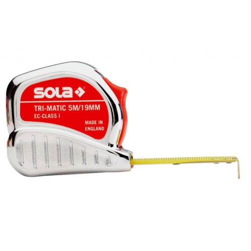 Sola TRI-MATIC 3m mérőszalag, visszahúzható zsebmérő