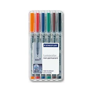 Aparat de prindere STAEDTLER Folienstift Lumocolor F nonperm 6St 132789903 - Papetărie