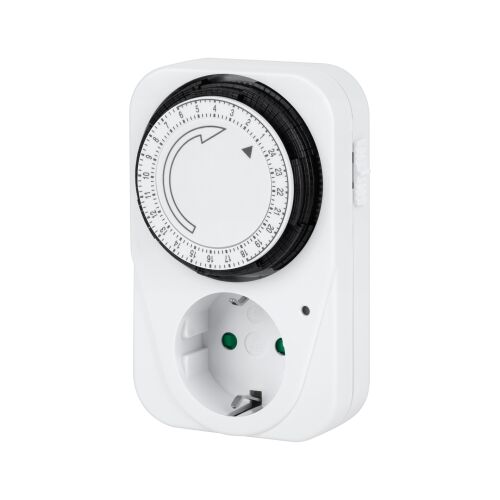 Emtex mechanikus programozható konnektor, mechanikus időzítő, schuko aljzat 145356126