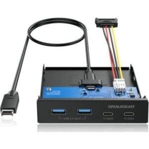 Graugear GG 18045 USB 3.1, 4 Bay Hub port, 2 x USB a, 1 x USB-C. (G-MP02) 132792298 - USB bővítő