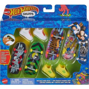 Hot Wheels Skate Set mit Fingerboards und Schuhen, Tony Hawk Kollaboration - Schaukelpferde, Schaukeltiere und Entwicklungsspiele für Kinder im Kindergartenalter