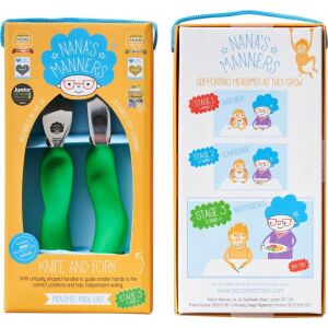 Grip formázó evőeszköz Stage 3 Zöld Nanas Manners