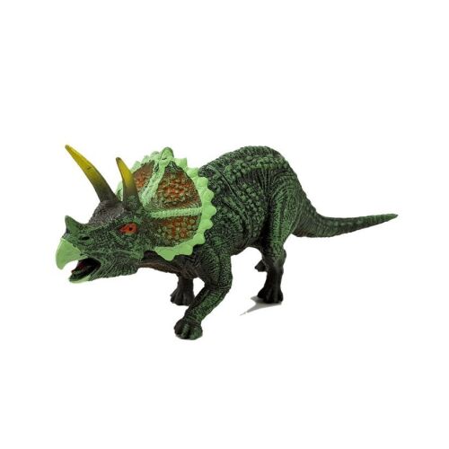 Zelená figúrka dinosaura Triceratops