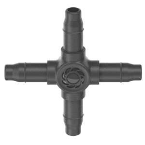 Micro-Drip-System Kreuzstück 4,6mm (3/16") (alb, 10 buc., Model 2023) 139342809 - Irigare