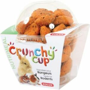 Zolux CRUNCHY CUP CANDY przysmaki dla gryzonia naturalne/z marchewką 200 g 132800791 - Połknięcie przez gryzonie