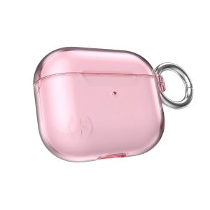Speck Presidio Clear - Etui Apple AirPods 3 z ochroną antybakteryjną Microban (Icy Pink) 132802843 - Zestaw słuchawkowy