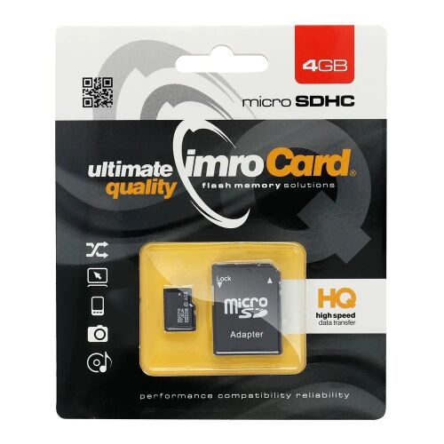 Karta Imro MicroSDHC 4 GB Class 4  (KOM000463) 132805429