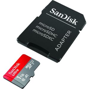 Ultra 1 TB microSDXC (grau/rot, UHS-I U1, Class 10, A1) 140036758 - SanDisk