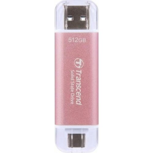 TRANSCEND ESD310P 512GB Külső SSD USB 10 Gbps C/A típus Rózsaszín 132809958